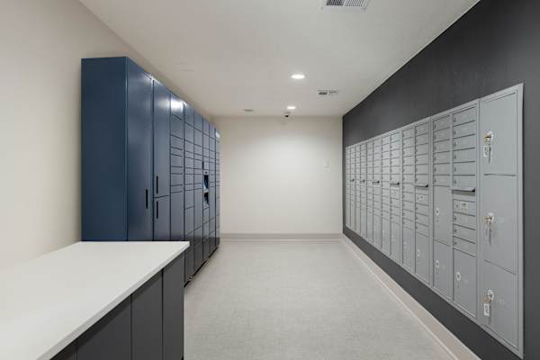Package lockers at AVIA Apartments at 110th Street, Kansas, 66211